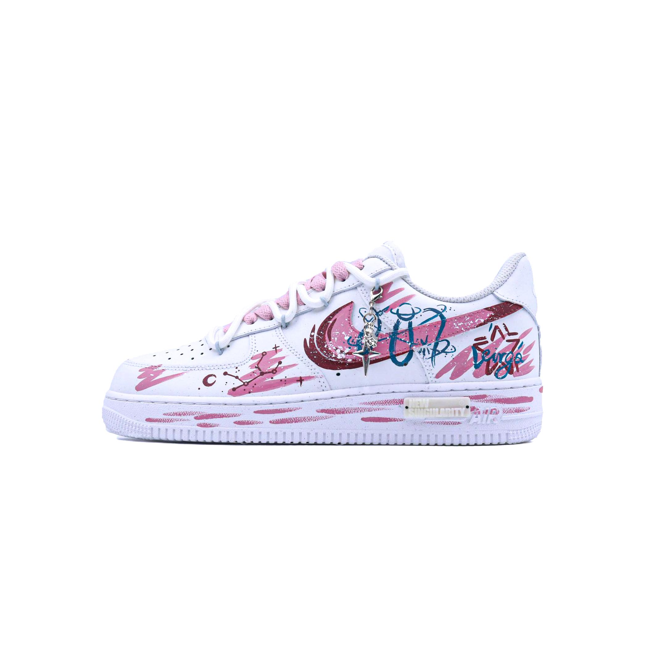 

Nike Air Force 1 Slip Resistant Abrasion Resistant Low top Skateboard Shoes Unisex Pink White CW2288-111(Team779-) 40