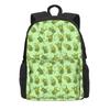 Süßer Frosch-Print Rucksack Bunte Tier Wanderrucksäcke Mädchen Design Print High School Taschen Ästhetischer Rucksack