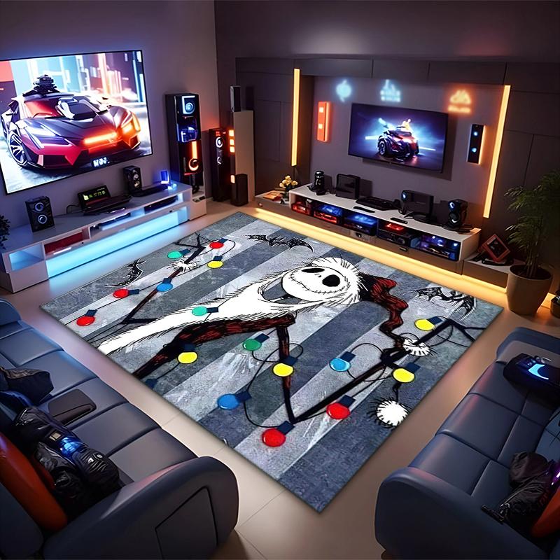 1PC The Nightmare Before Christmas Rug - home decoration Carpet For Living Room Bedroom Flooring Computer Chair Area Rug