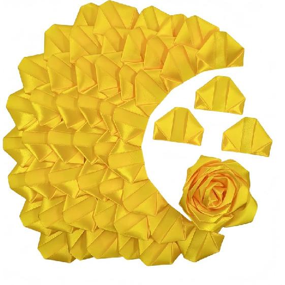 300Pcs Premade Satin Ribbon Rose Petals Half-Finished for Eternal Rose DIY Ramos Forever Flowers Bouquets Everlasting Floral,for