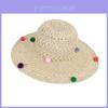 Summer Beach Straw Hat With Wide Brim And Adjustable Fit For Sun Protection And Fashion