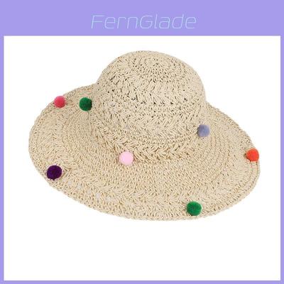 Summer Beach Straw Hat With Wide Brim And Adjustable Fit For Sun Protection And Fashion