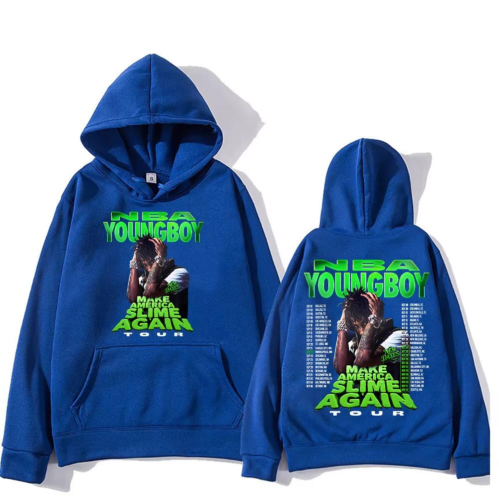 _YoungBoy Never Broke Again Tour 2025_ Says Singing Handprint Hoodie Street Fashion Hoodie Men's Hip-hop High-quality Hoodie