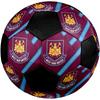 SIZE 5 West Ham United FC Soccer Ball Colorful All Ages Machine Stitched PVC Competition Ready Durable High-Bounce