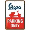 BarArtPro Vespa Tin Sign Art Decor Motorcycles Printed Metal Plaque - Vintage Pin Up Wall Art for Pub Interiors & Cafe Ambiance