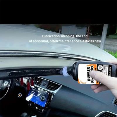 Gummidichtungspflege für Autos 100ml Langanhaltend Schnell Flüssig Auto Gummi Reiniger Für Pflege Polieren Waschen Fahrzeug Cabrio