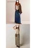 Summer Women's Loose Straight Casual Denim Skirt