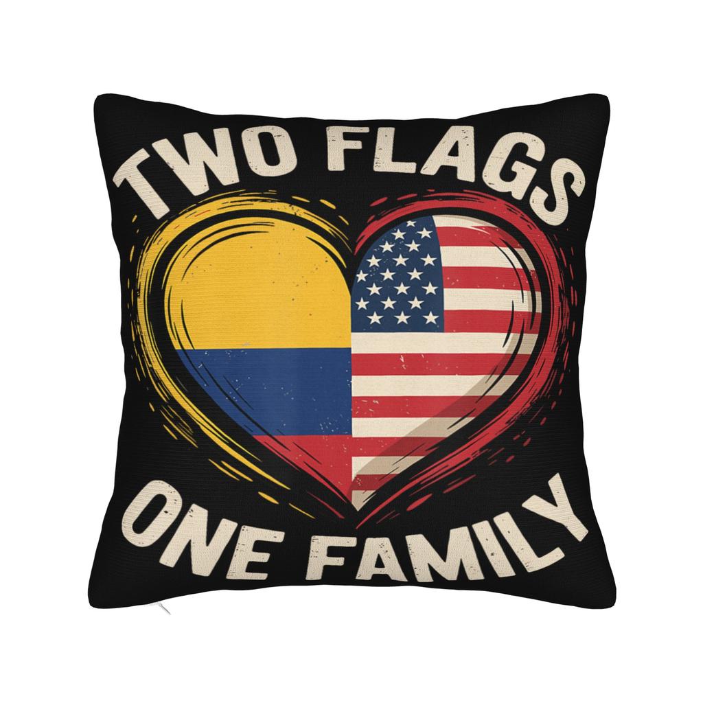 Colombia Flag Pillow Covers Product Printing Cushion Cover Decor Throw Pillow Case Cover Home Multiple Sizes