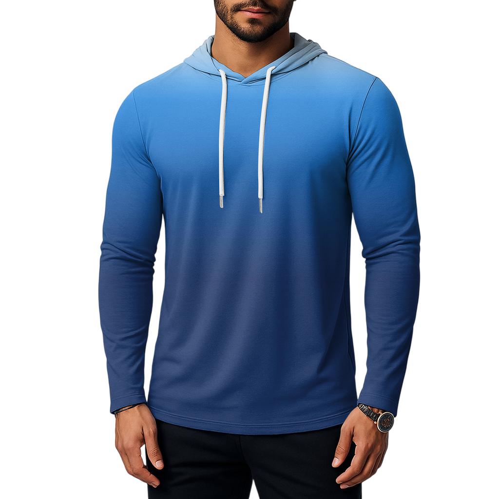 Herre Genser Løs Ensfarget Utendørs Varm Pustende T-skjorte Topp