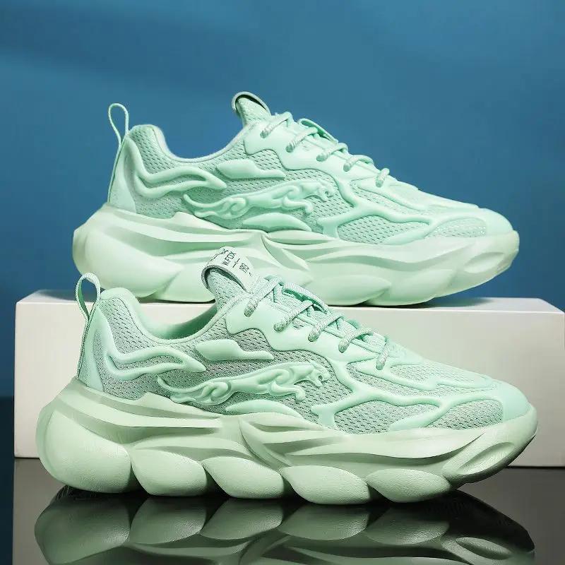 

Спортивные мужские повседневные кроссовки дышащие толстая платформа баскетбольные мужские туфли тренды 2024 спортзал спорт туризм треккинг унисекс 39 45