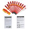13pcs Quick Screwdriver Set Insulating Changeable Ratchet Repair Tool