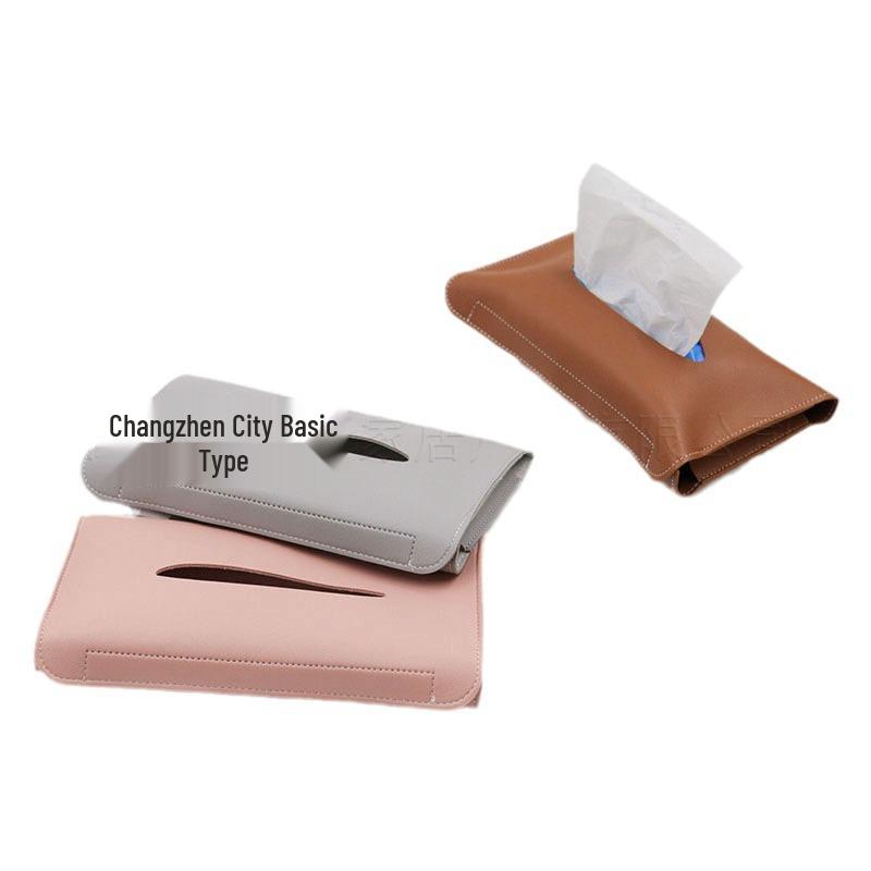 Leather Car Tissue Holder for Sun Visor