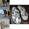 Women's Casual Summer Flat Shoes Glitter Slipper Slip On Leopard Print Sandals