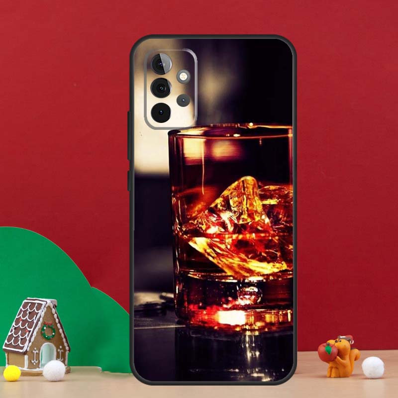 Cigar Whiskey Ice Drink Case For Samsung Galaxy A56 A33 A13 A36 A23 A52 A32 A12 A54 A34 A14 A16 A53 A15 A35 A55 A17