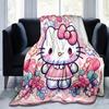 1pc. Hello Kitty Cute Cartoon Blanket - Perfect for Home, Office, Outdoor Use, Gift Idea, Suitable for Al