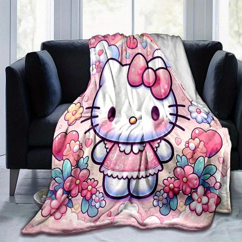 

1pc. Hello Kitty Cute Cartoon Blanket - Perfect for Home, Office, Outdoor Use, Gift Idea, Suitable for Al 100x150cm