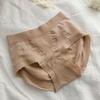 Roupa íntima feminina sem costura, fina, respirável, com controle de barriga e levantamento de glúteos, de cintura média a alta, para emagrecer o abdômen, para o verão