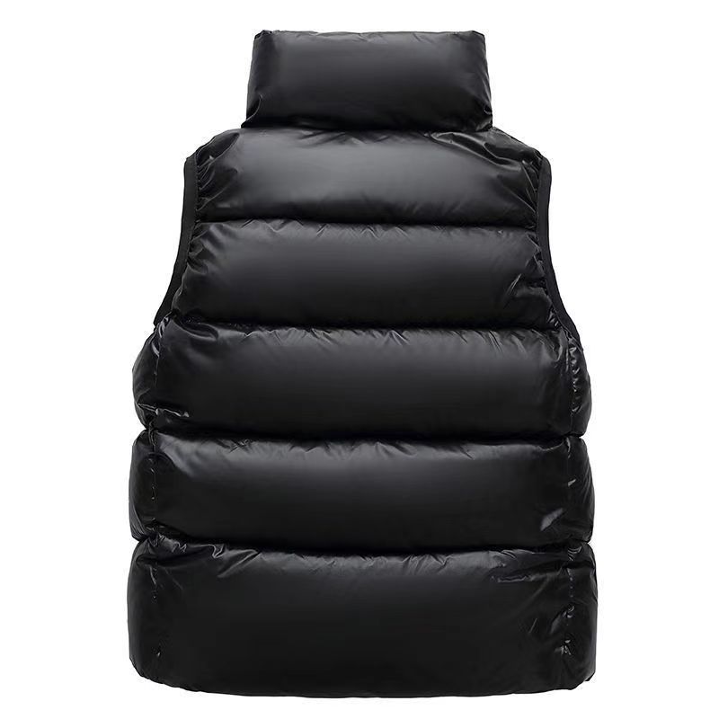 Inverno Caldo Ragazze Ragazzi Foderato in Cotone Dolcevita Coulisse Zip Gilet Piumino Bambino Gilet Termico Abbigliamento Scolastico Bambini Top 5-14 Anni