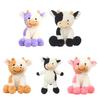 Cartoon Cow Doll Sitting Standing Chinese Zodiac Cow Plush Doll Cow Stuffed Animal Toy Birthday Gift