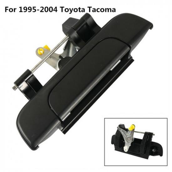 Black Rear Back Tailgate Latch Handle With Rod Clips For 1995-2004 Toyota Tacoma