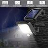 Lumière solaire extérieure 56 LED avec détecteur de mouvement IP65, panneau solaire séparé et câble 5 m