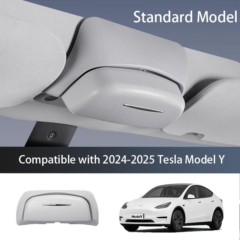 Car Sunglasses Box Holder Organizer Panoramic Sunroof Glasses Storage Box Case ABS For Tesla Model 3 & Y -2025 Accessories