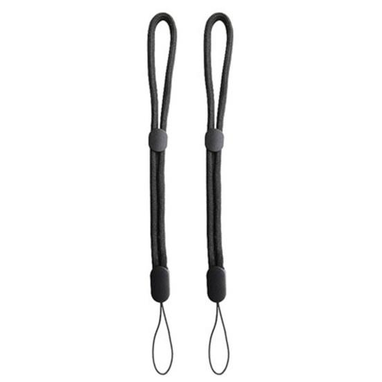

2 шт. Универсальный ремешок на руку/запястье, шнурок для мобильного телефона/камеры/ключа чёрный