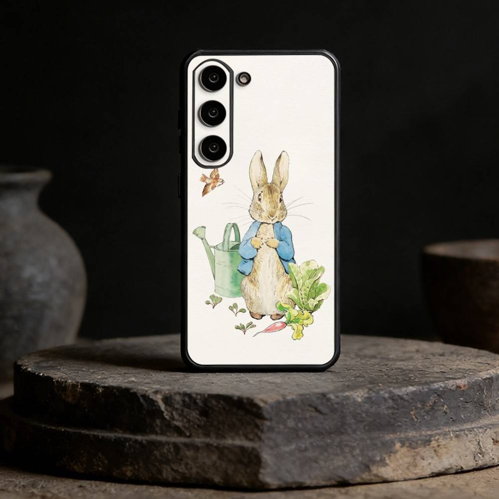 Cute P-Peter Rabbit Phone Case For Samsung Galaxy A91,80,73,72 ,71,53,52,32 ,31,22,21s,20,Soft Black Case