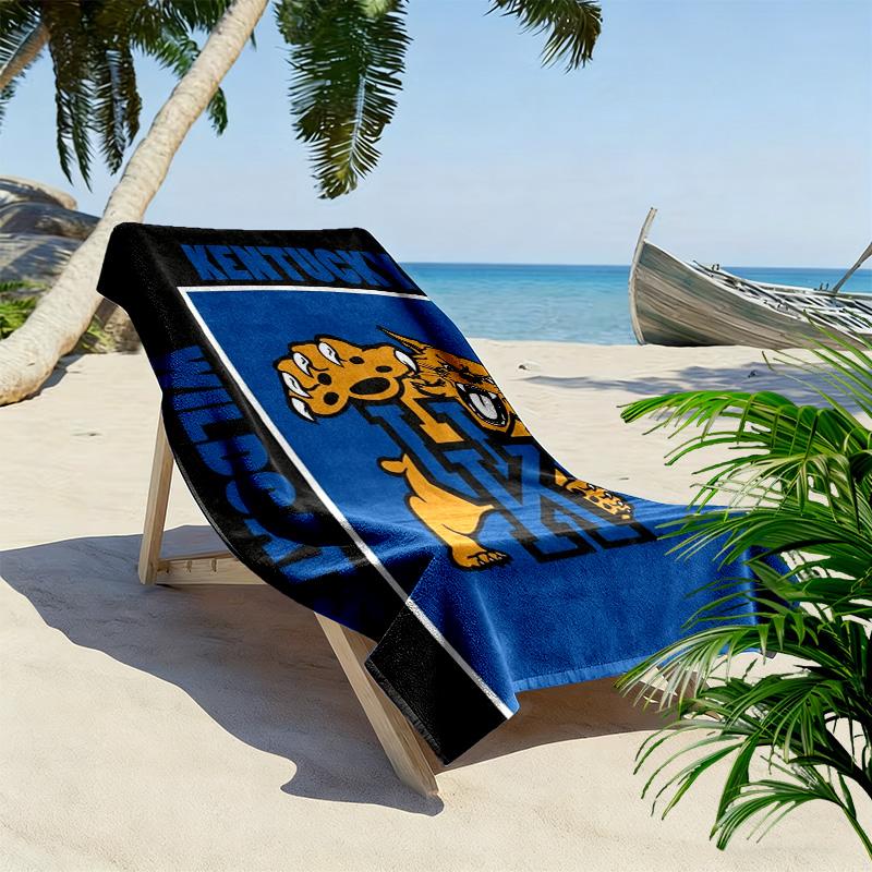 Kentucky Wildcats Druck Strandtuch, Großes Weiches Schnelltrocknendes Handtuch für Strand Camping Schwimmen