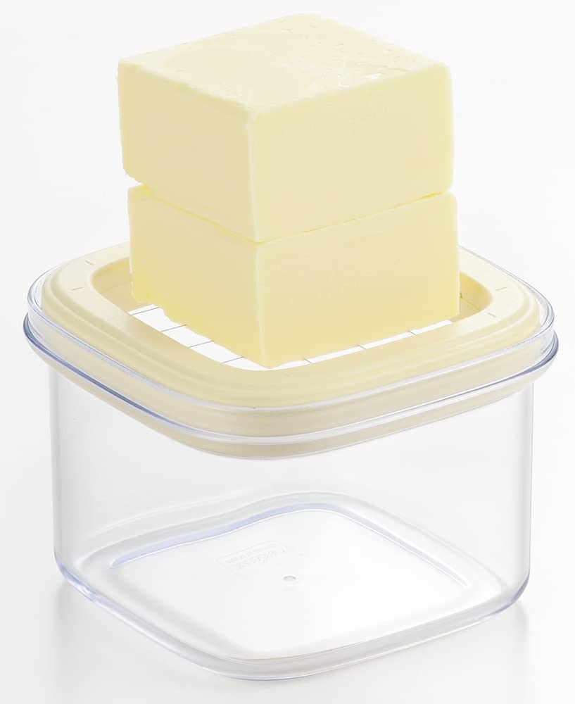 Yoshikawa Butter Case Butter cuts into 5g can be stored directly in the suitable for home made in SJ3323 Cutter, 150g/200g compatible, portions,