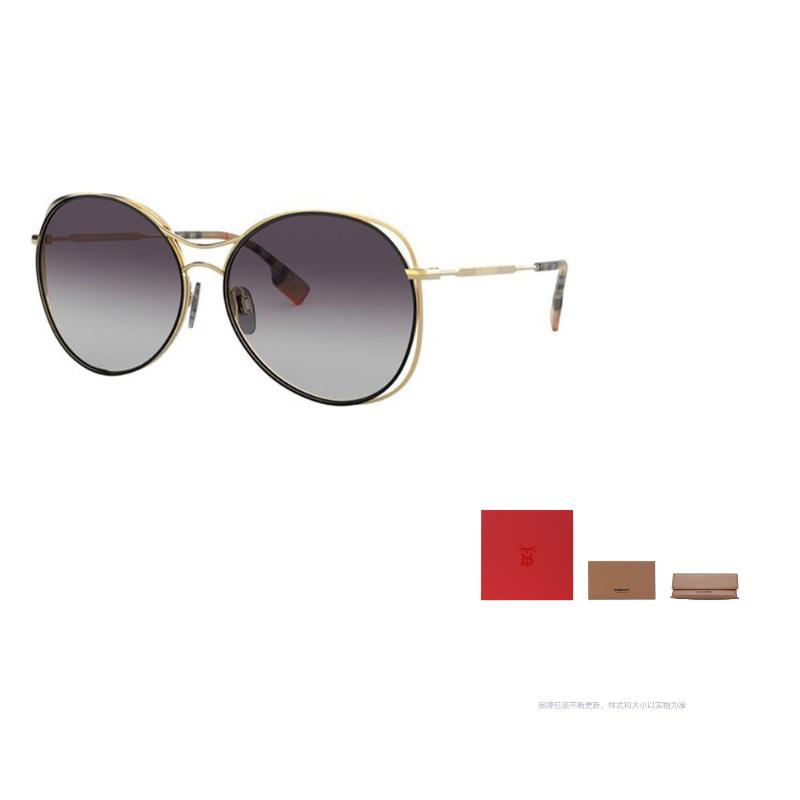 

Burberry Round Gradient Sunglasses Grey F серый