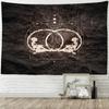 Tarot Kartı Goblen Duvar Askısı Güneş Ve Ay Desen Mandala Bohem Psikedelik Cadılık Hippi Ev Dekoru