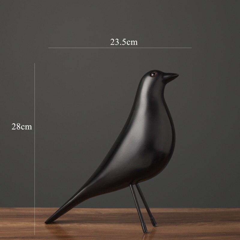 Pryskyřice Pták Řemeslo Socha Socha Kancelářské ozdoby Severské jednoduché holubí plastika Domácí dekorace