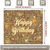 2D Sparkle Gold Happy Birthday Backdrop Adult Birthday Photoshoot Banner
