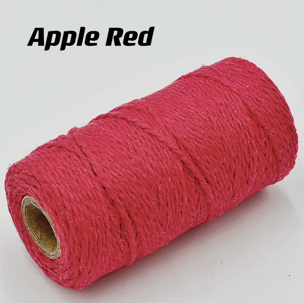 2mm 100m Macrame Cotton Rope Twisted Jute Colored Cotton Two-Color Rope Process For Wall-Mounted Gift Packaging DIY Wedding Deco