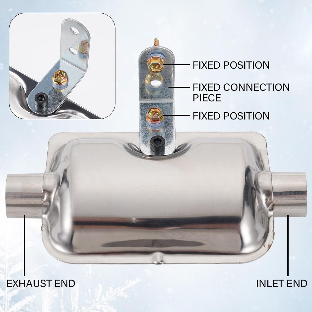 Muffler Upgraded Clamp Bracket Car Air Diesel Parking Heater Exhaust Pipe Stainless Steel For Car Truck Caravan Car Accessories