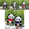 Panda Plush Figure With Short Hair Plush For Childrens Gift And Playroom Accessory
