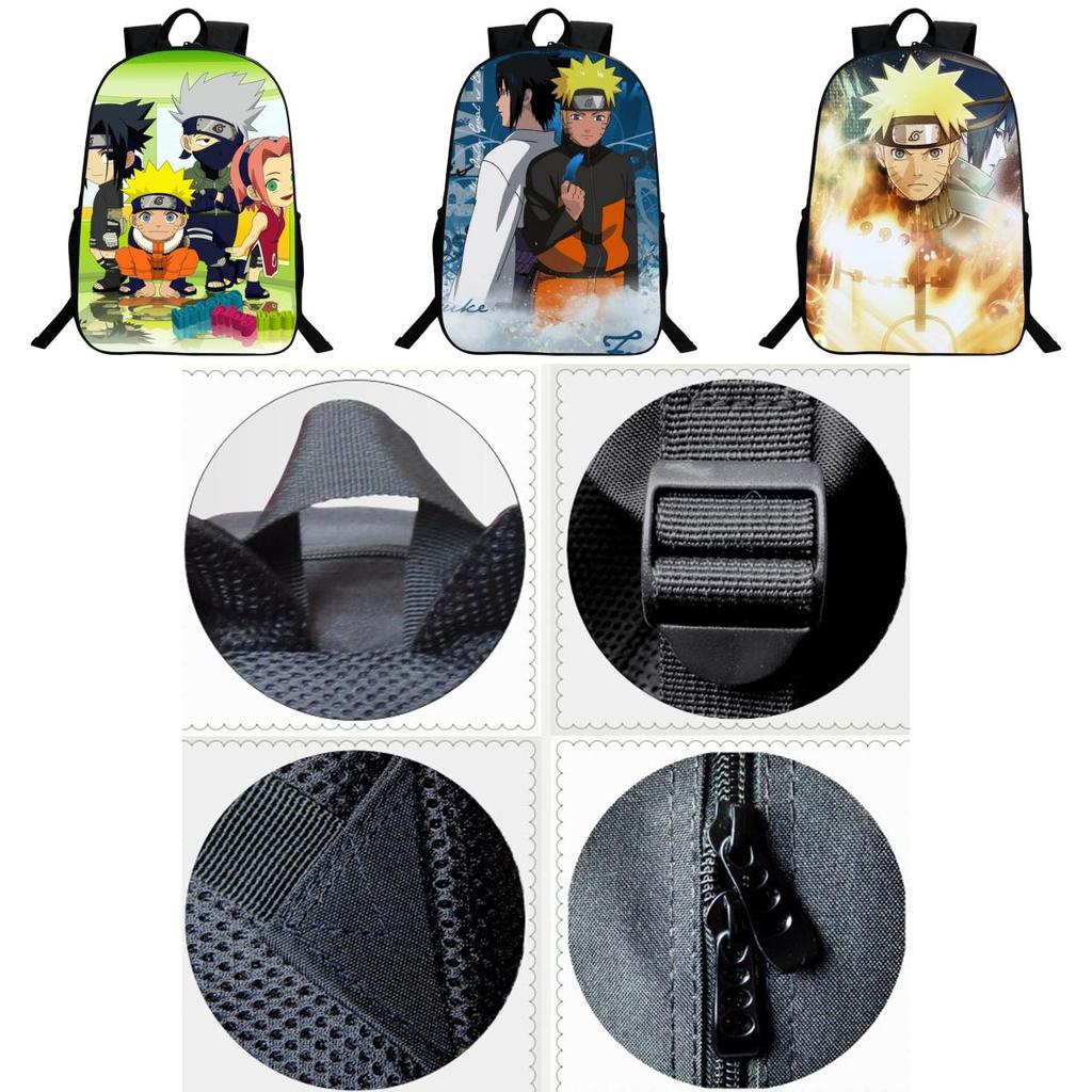 Stylish Anime Naruto Book Bag With Durable Design And Adjustable Shoulder Straps