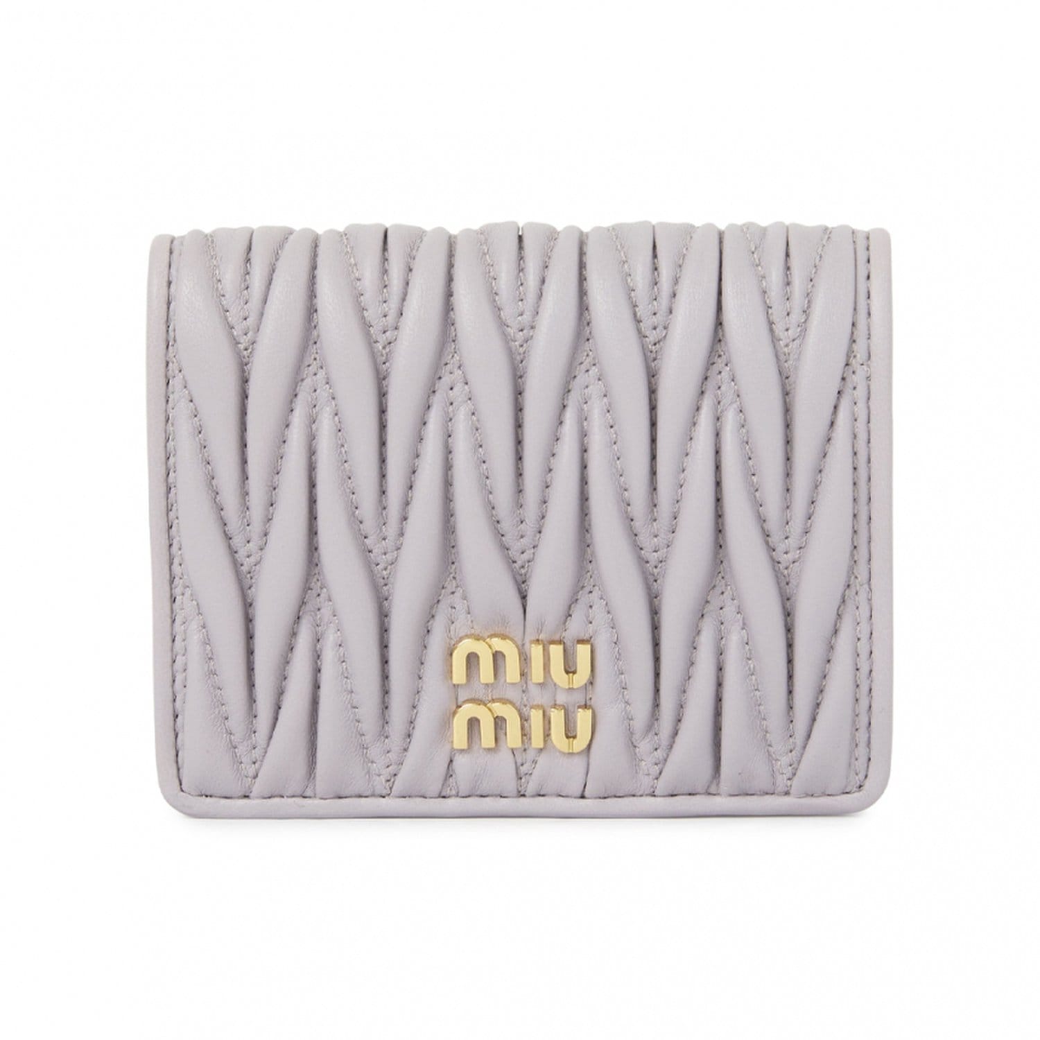 [Miu Miu] Matelassé Women`s Bi-Fold Wallet