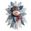 Gestepptes Weihnachts-Schneemann-Set für DIY-Feiertagsbasteln und Winter-Heimdekoration