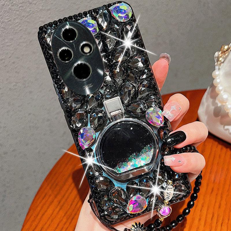 Huawei Mate 80 Pro Case with Perfume Bottle Holder, Luxury Fashion Phone Cover for P70 P60 Nova 14 Shockproof Protective Case