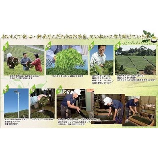 Shizuoka Kakegawa Tea Deep Steamed Hachijuhachiya 100g Produced 100 Saji Hon Seicha