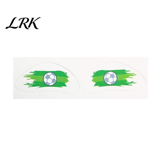 Kids And Adult Temporary Tattoos Soccer Face Stickers, Waterproof Body Art for Sports Holiday Fans, Football Team Party Makeup Decals Game Day Event