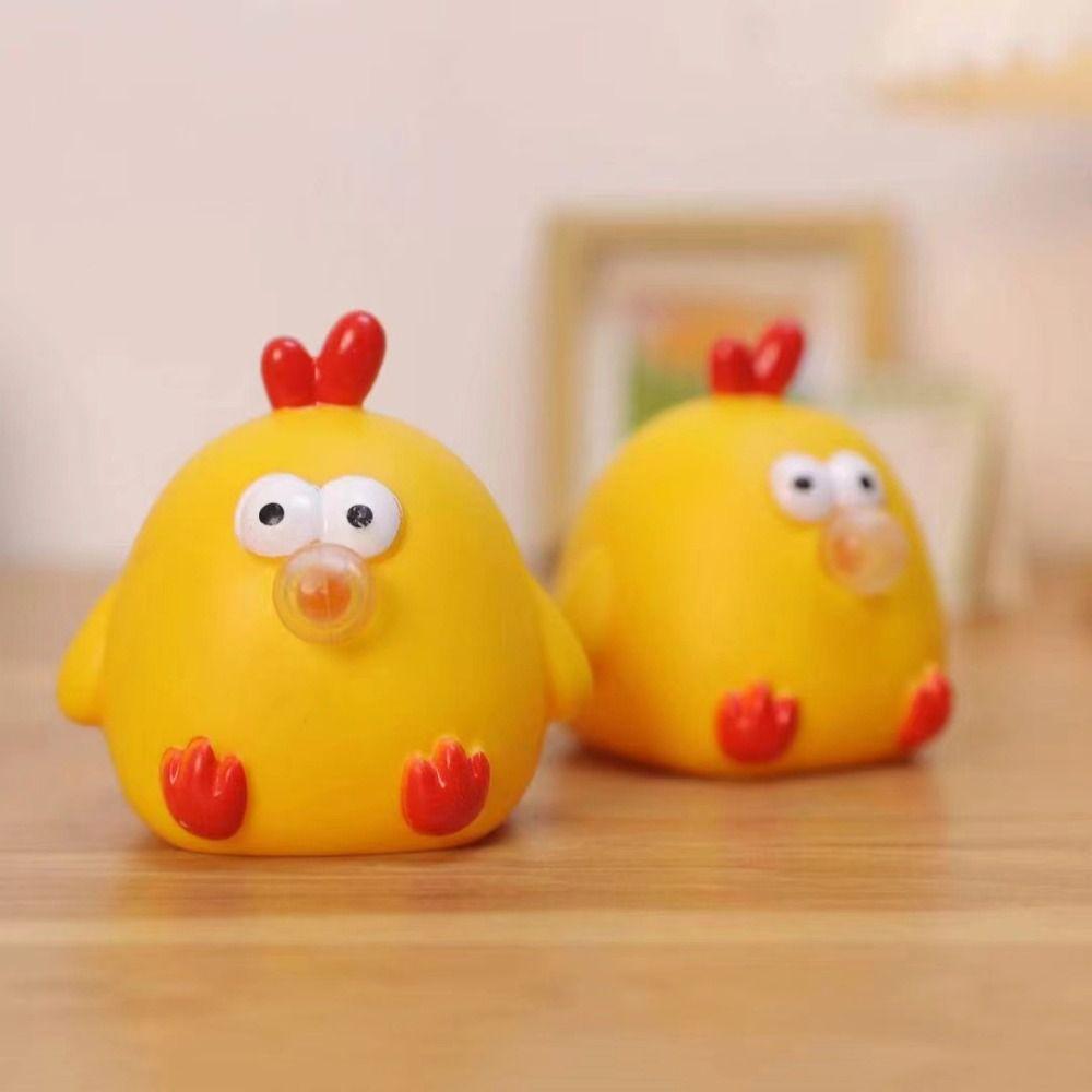 Yellow Chicken Pinch Toys Pinch Kneading Cartoon Knead Toy Animal Vent Toy Squeeze Toys  Gift
