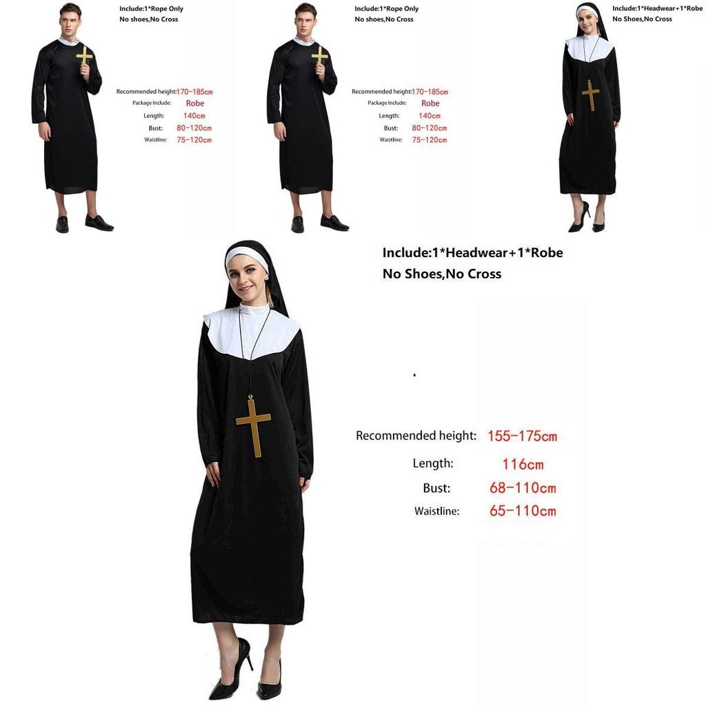 Captivating Priest Costume Robe With Classic Godfather Style For Memorable Halloween Celebrations