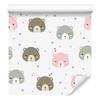 Pastel Teddy Bears Wallpaper for Living Room and Bedroom 50x1000
