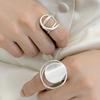 VENTFILLE 925 Sterling Silver Lines Crossing Ring For Women Multi Layers Niche Trend Hyperbole Versatile Jewelry Gift Dropship