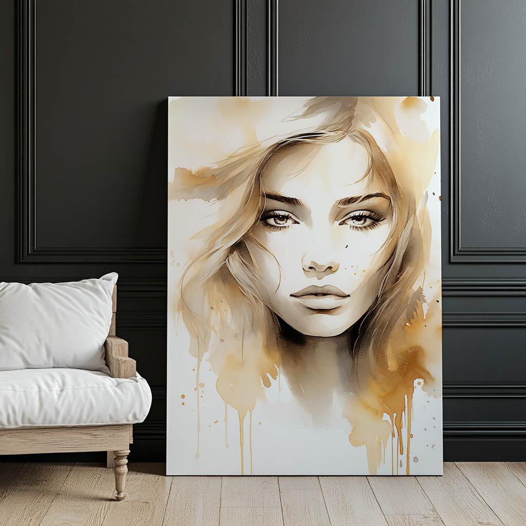 Tajemnicza Uroda Tajemnicza Uroda, 40X50 Cm, Rama Aluminiowa Złota, Papier Matowy 230 Gsm