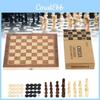 Premium Schachspiel aus Holz mit faltbarem Brett für fesselnde Familien-Spieleabende und Gehirnentwicklung