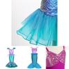 Girl's Little Mermaid Ariel Princess Dress Cosplay Costume For Children Beautiful Mermaid Skirt For Girls' Parties And Performances